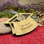 Graduation Lucky Sixpence Ornament