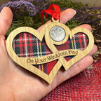Wedding Lucky Sixpence Ornament