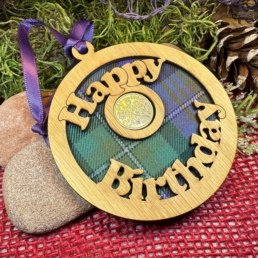 Birthday Lucky Sixpence Ornament
