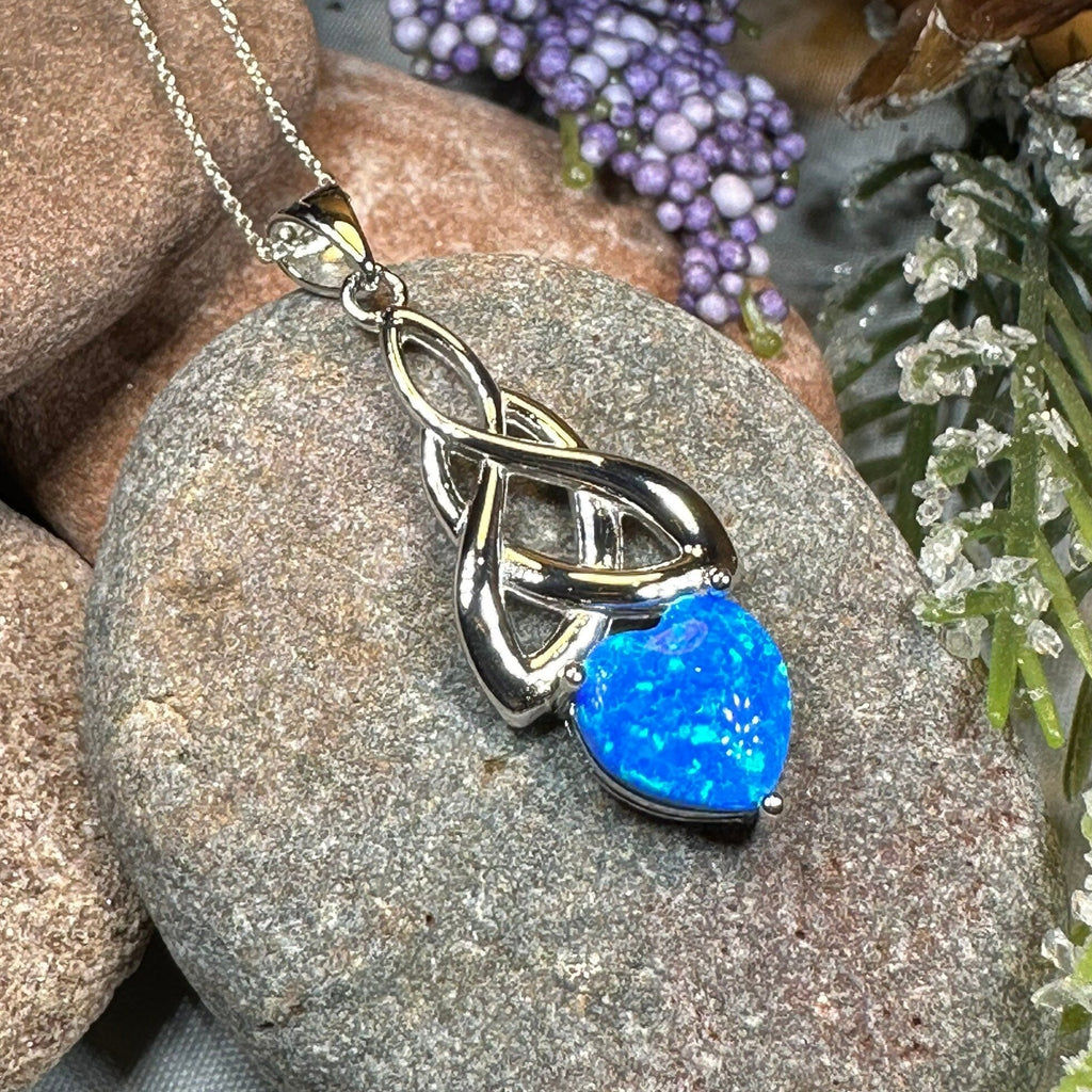 Cayla Opal Celtic Knot Necklace