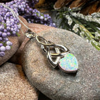 Cayla Opal Celtic Knot Necklace