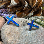 Serene Soul Opal Cross Earrings