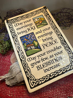 Joy Irish Blessing Ceramic Wall Plaque