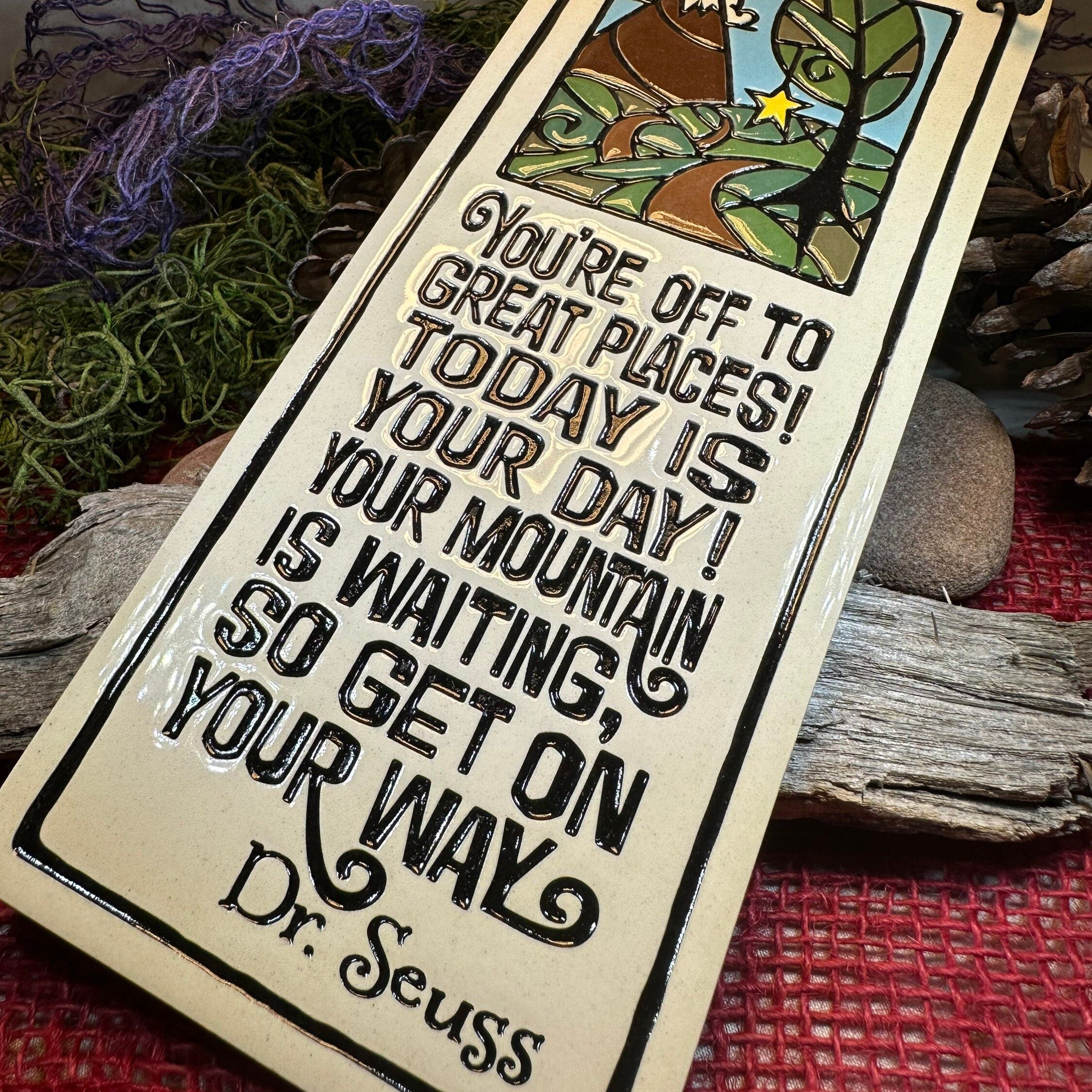 Encouragement Mountain Ceramic Wall Plaque