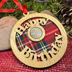 Birthday Lucky Sixpence Ornament