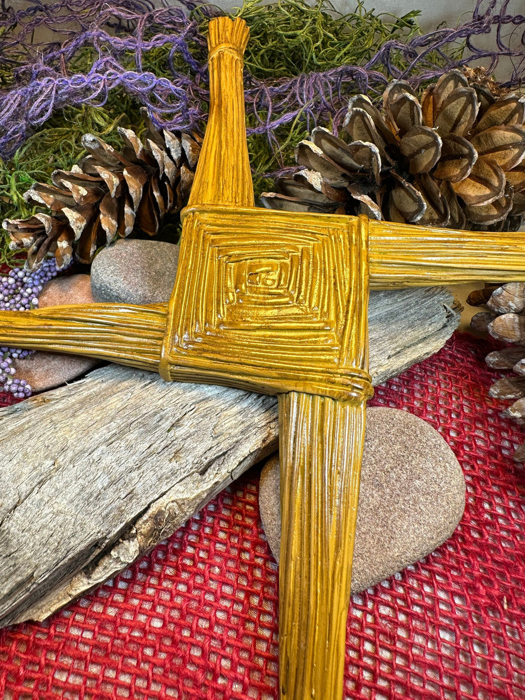 Saint Brigid's Celtic Cross Wall Plaque