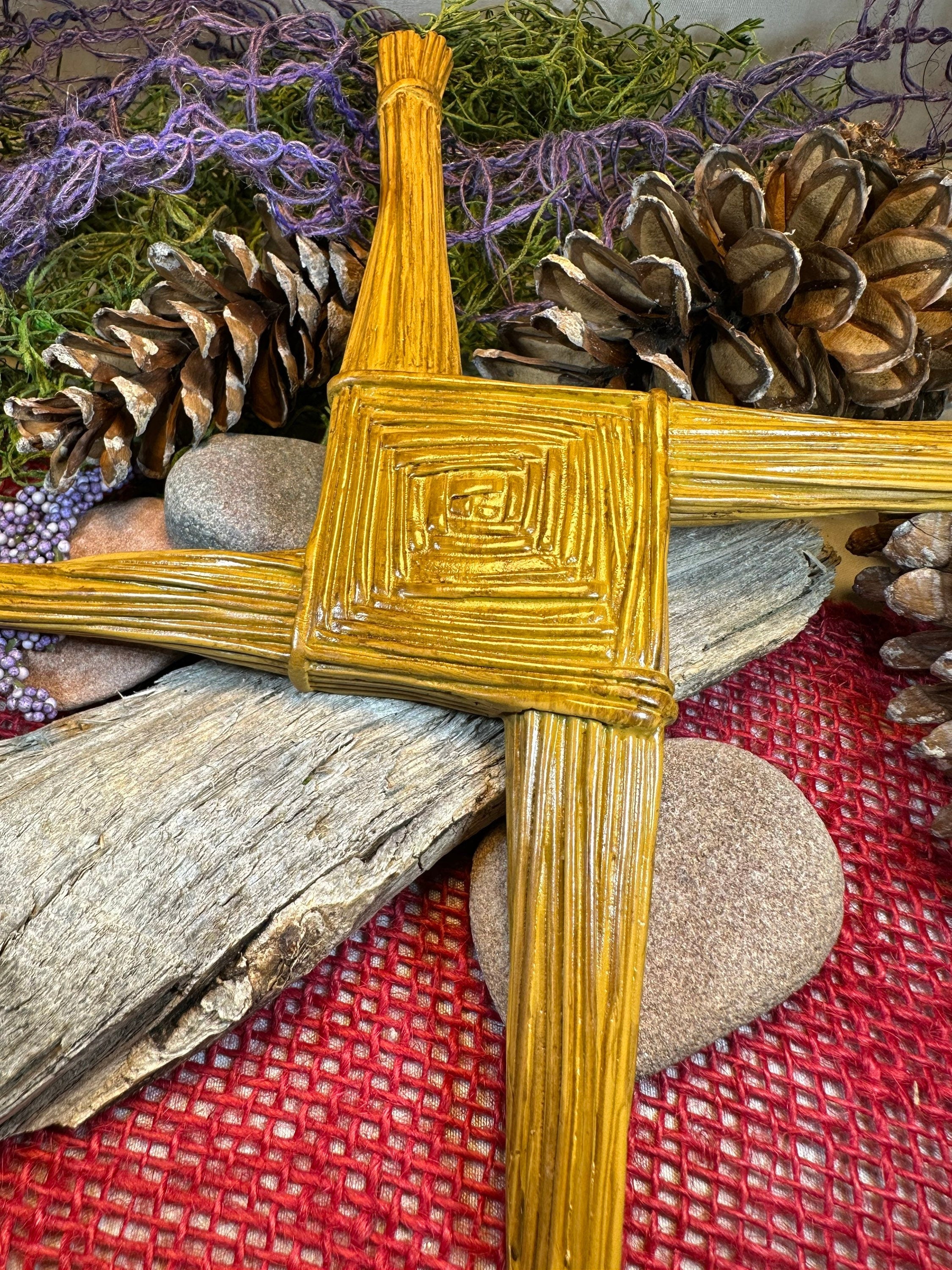 Saint Brigid's Celtic Cross Wall Plaque