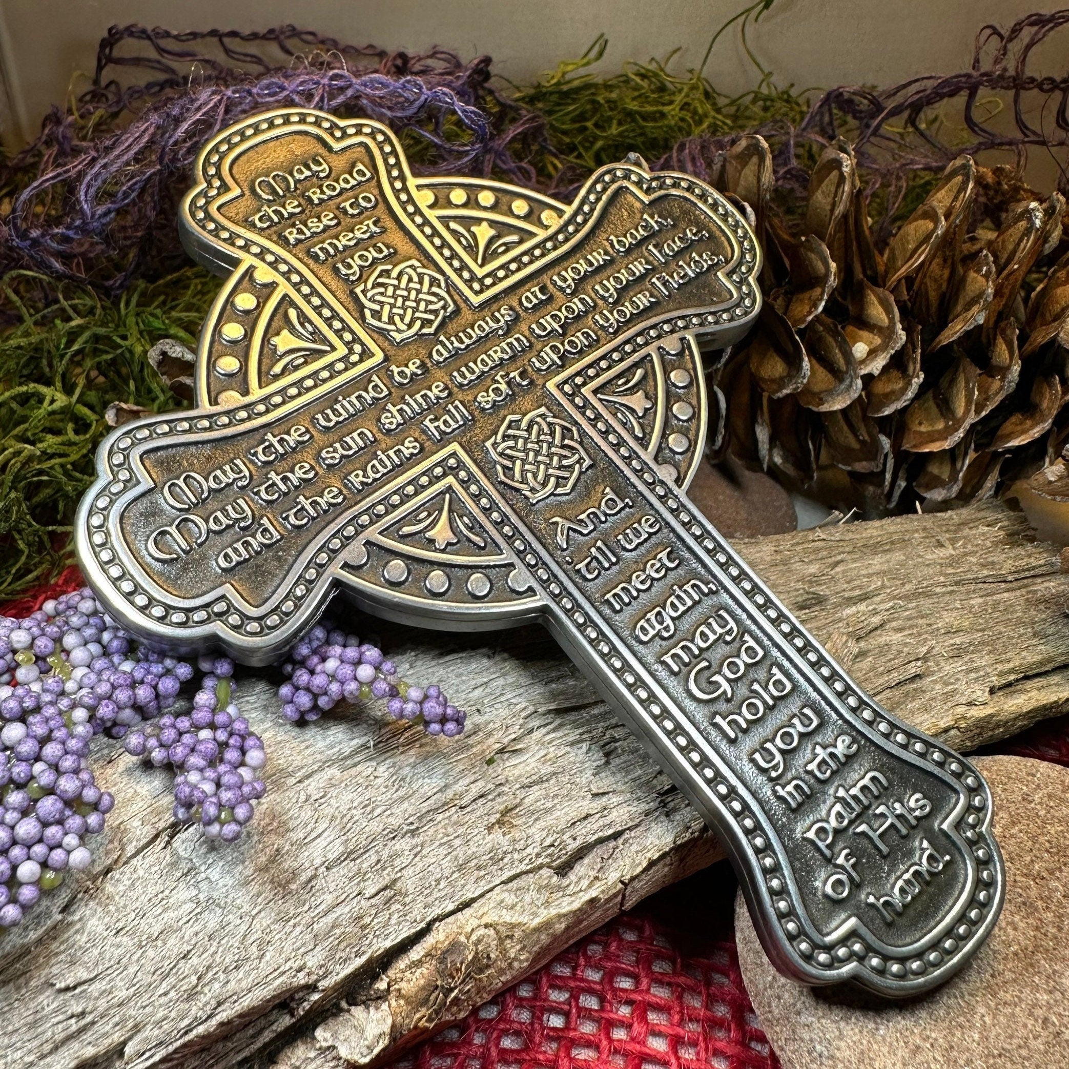 Pewter Irish Blessing Wall Cross