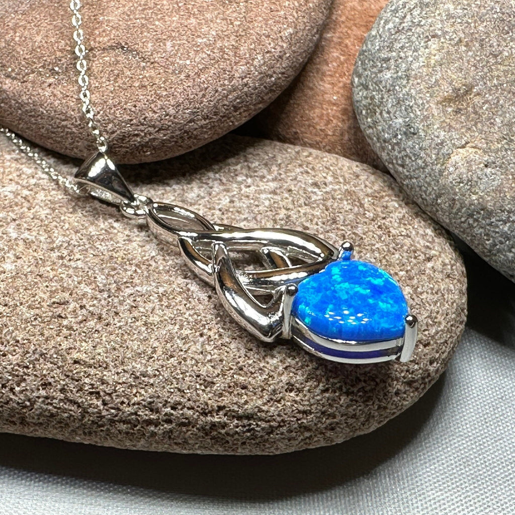 Cayla Opal Celtic Knot Necklace