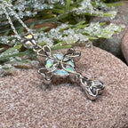 Gaelle Celtic Cross Opal Necklace