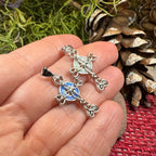 Gaelle Celtic Cross Opal Necklace