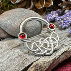 Ereni Red Celtic Brooch