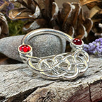 Ereni Red Celtic Brooch