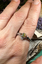 Black Opal Claddagh Ring