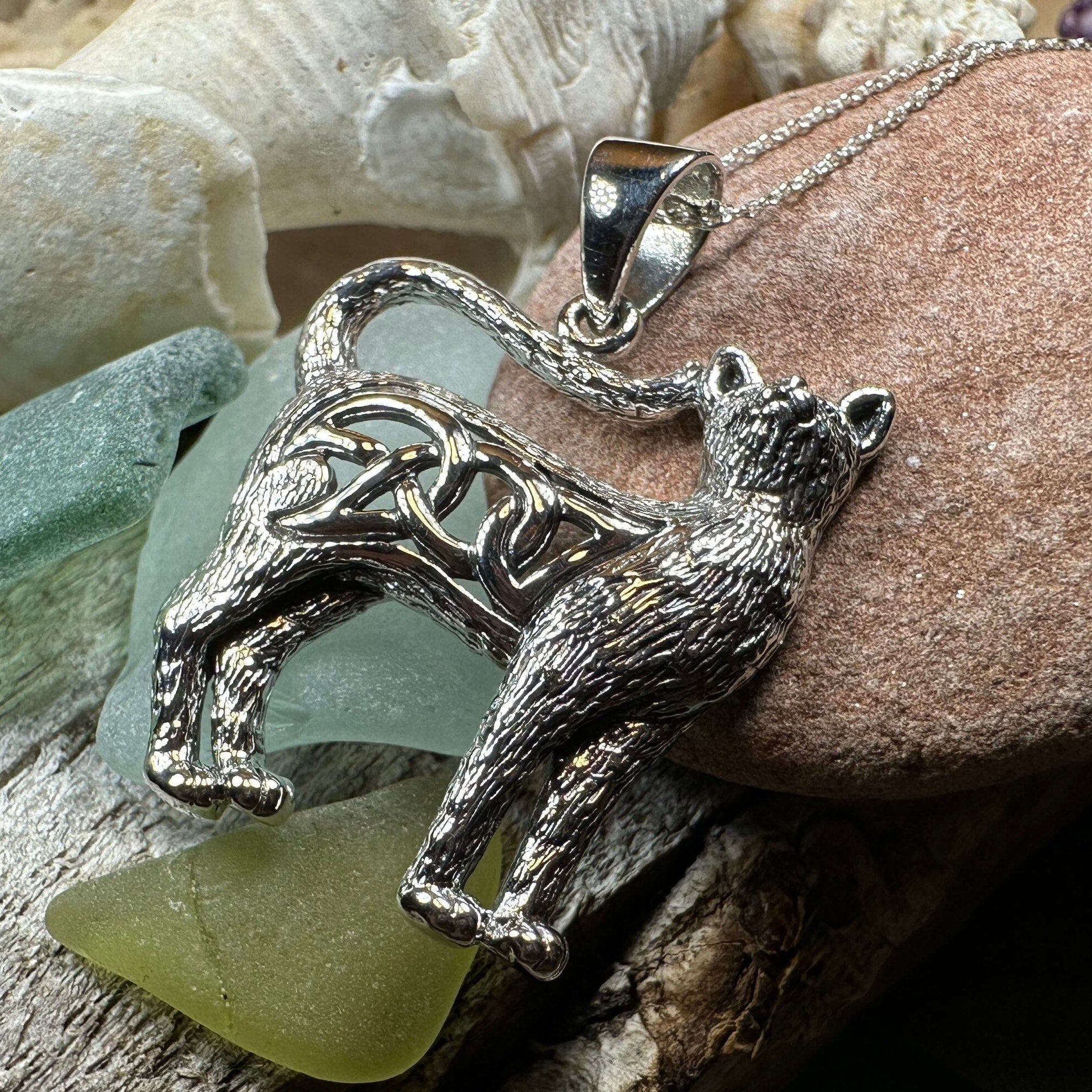 Eislyn Celtic Cat Necklace