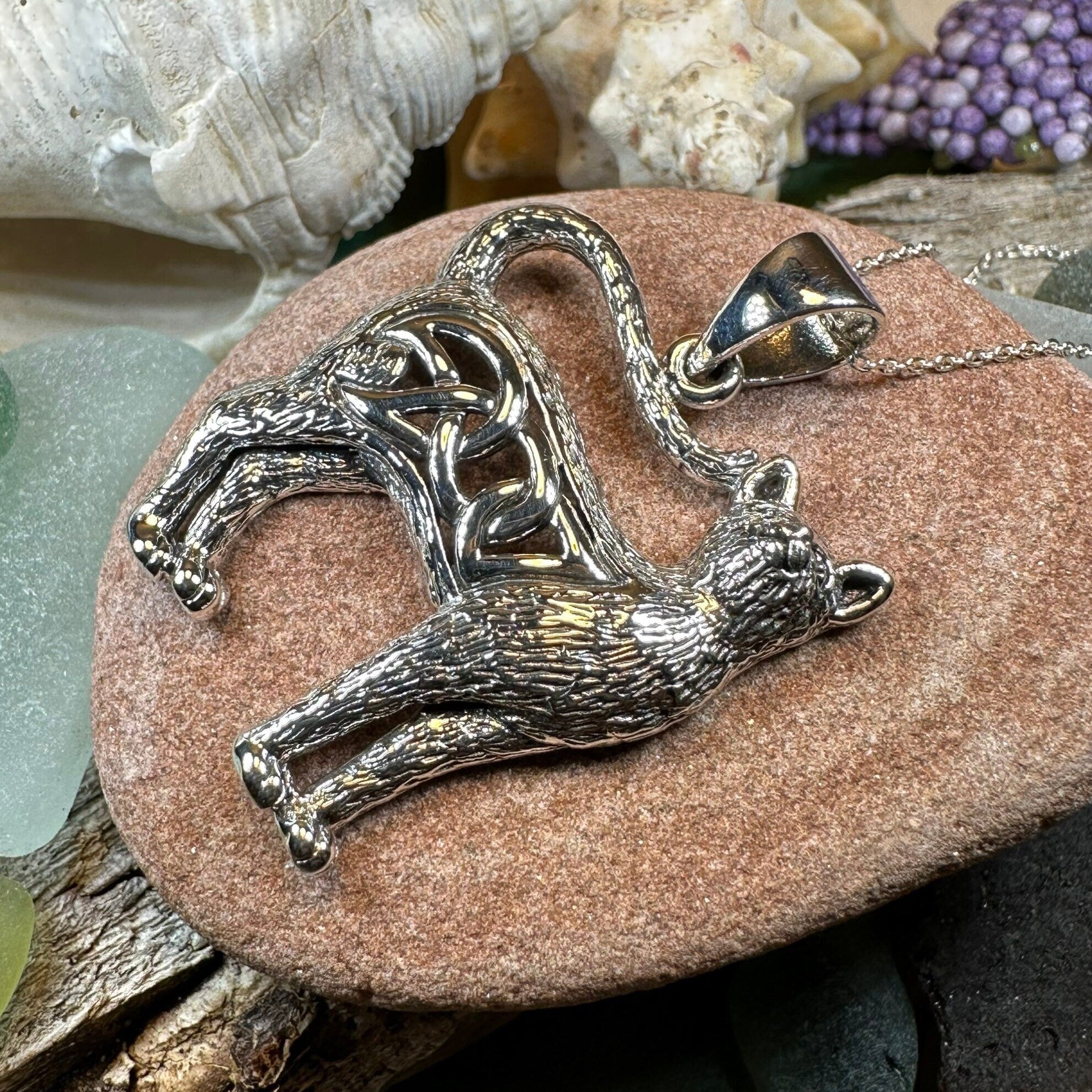 Eislyn Celtic Cat Necklace