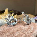 Viking Ship Post Earrings