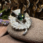 Crystal Thistle Brooch
