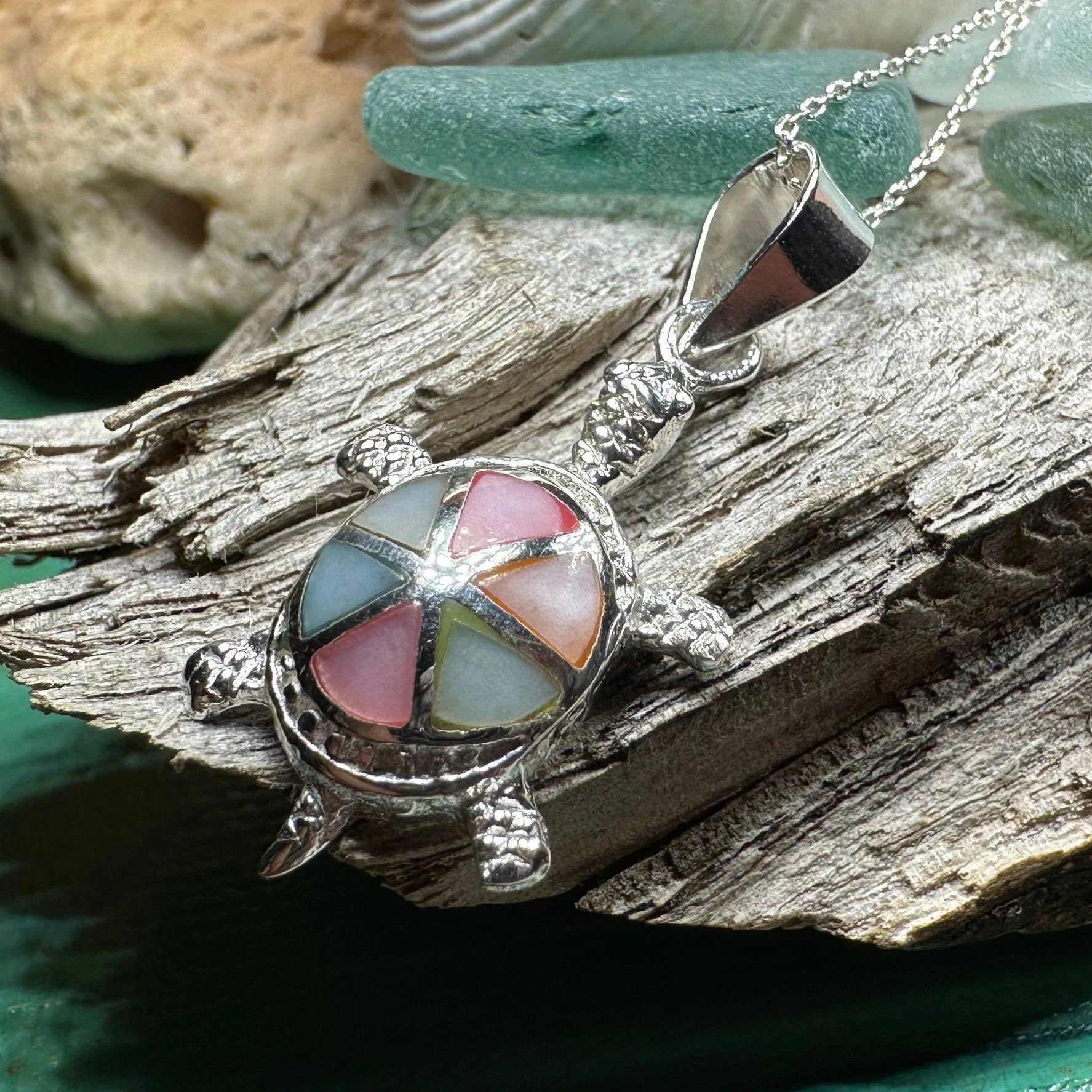 Bright Turtle Necklace
