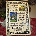 Joy Irish Blessing Ceramic Wall Plaque