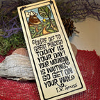 Encouragement Mountain Ceramic Wall Plaque