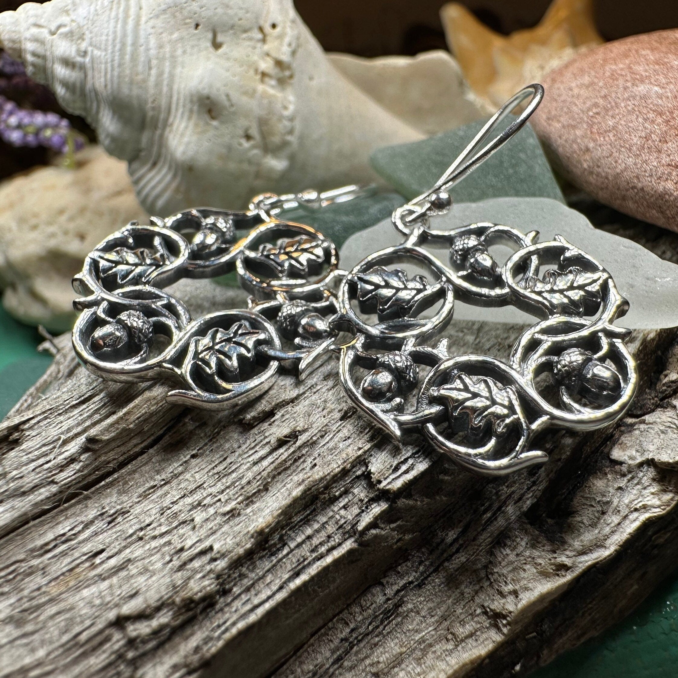 Oak Leaf Wreath Earrings