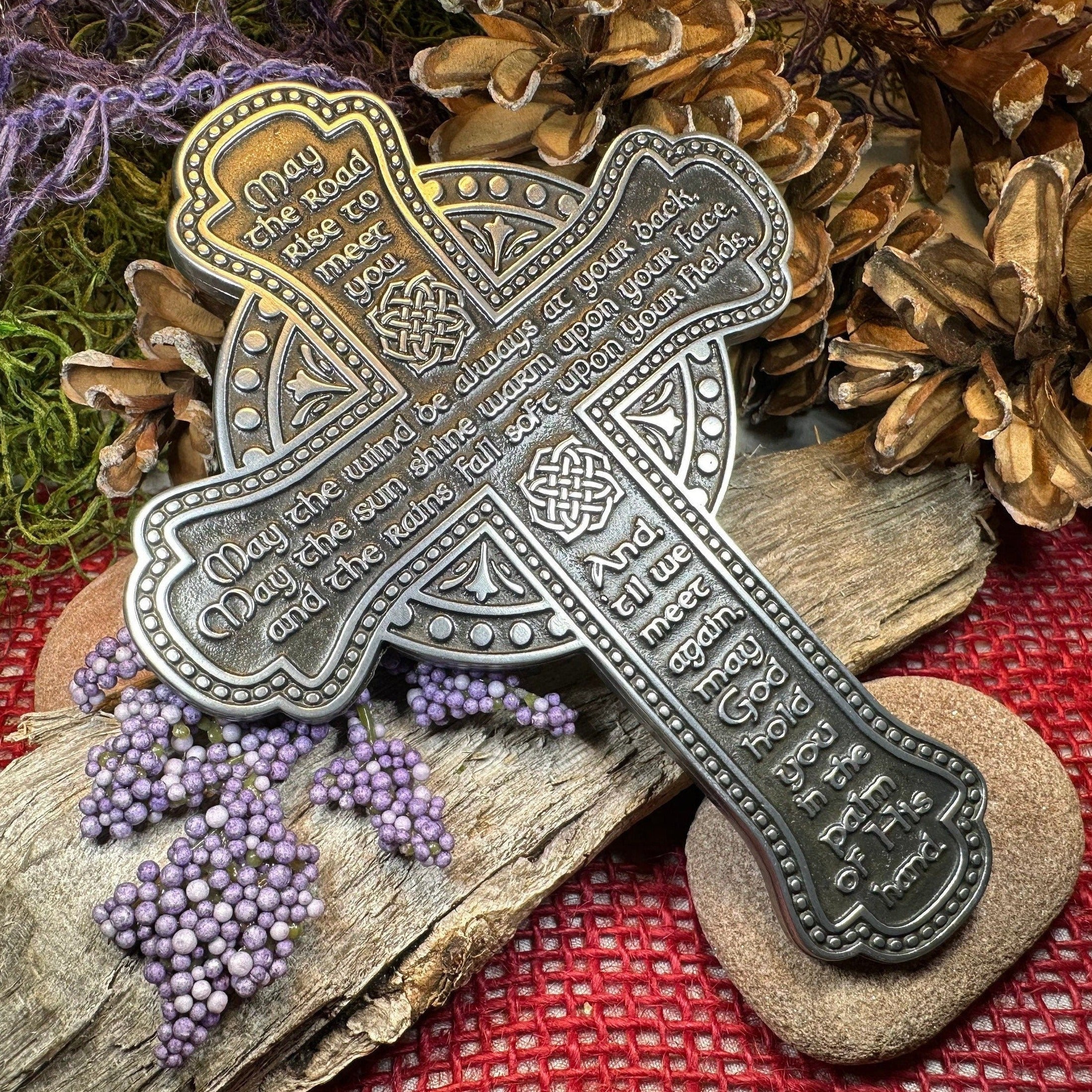 Pewter Irish Blessing Wall Cross