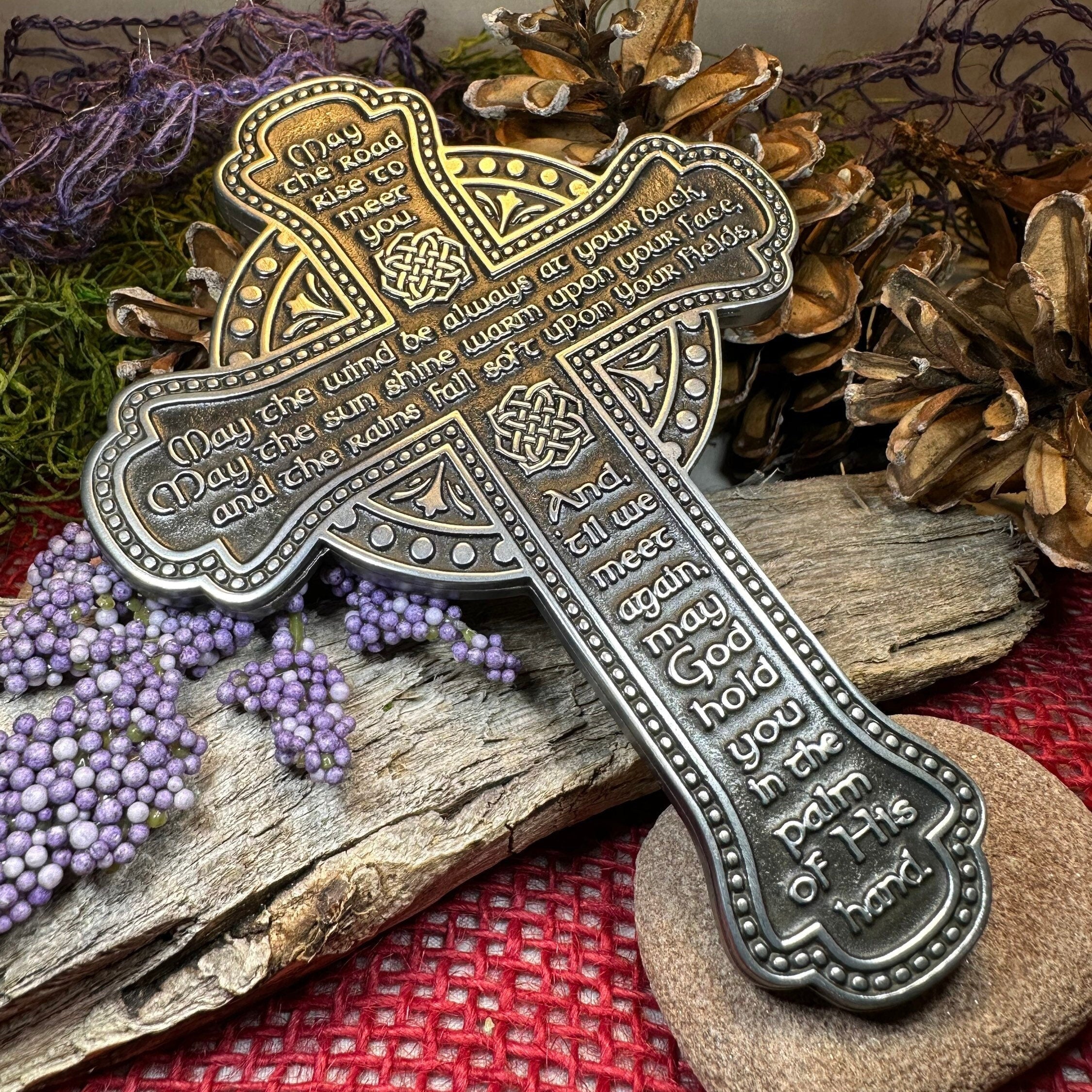 Pewter Irish Blessing Wall Cross