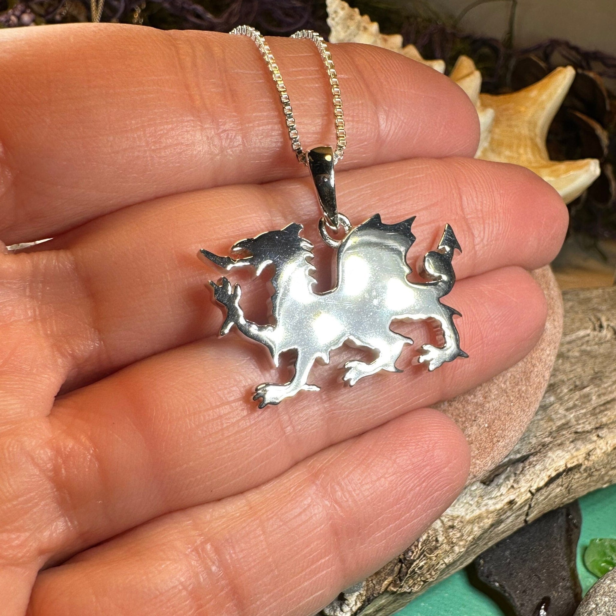 Llywelyn Welsh Dragon Necklace