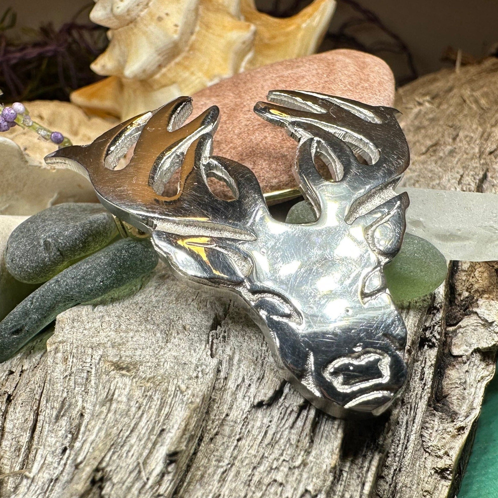 Elegant Stag Brooch