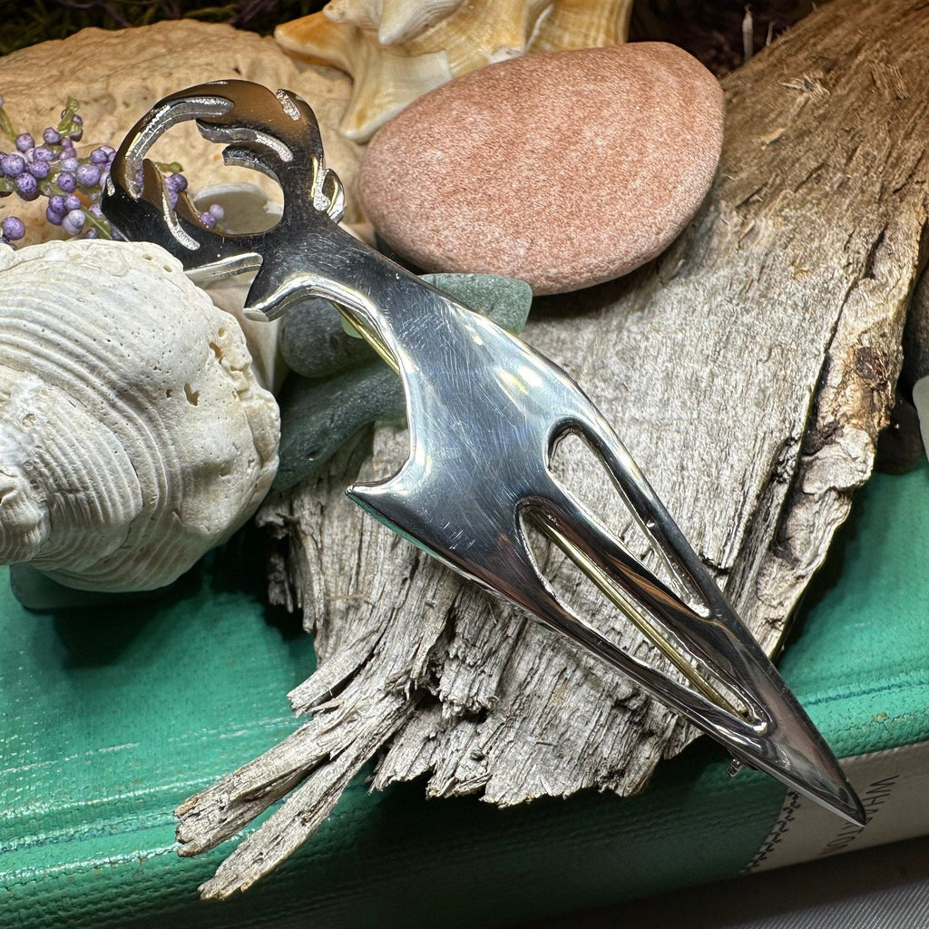 Modern Scottish Stag Kilt Pin