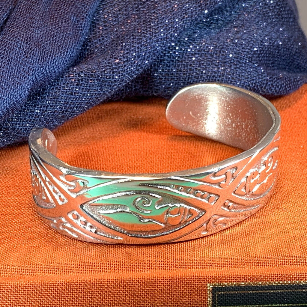 Orna Celtic Forest Cuff Bracelet