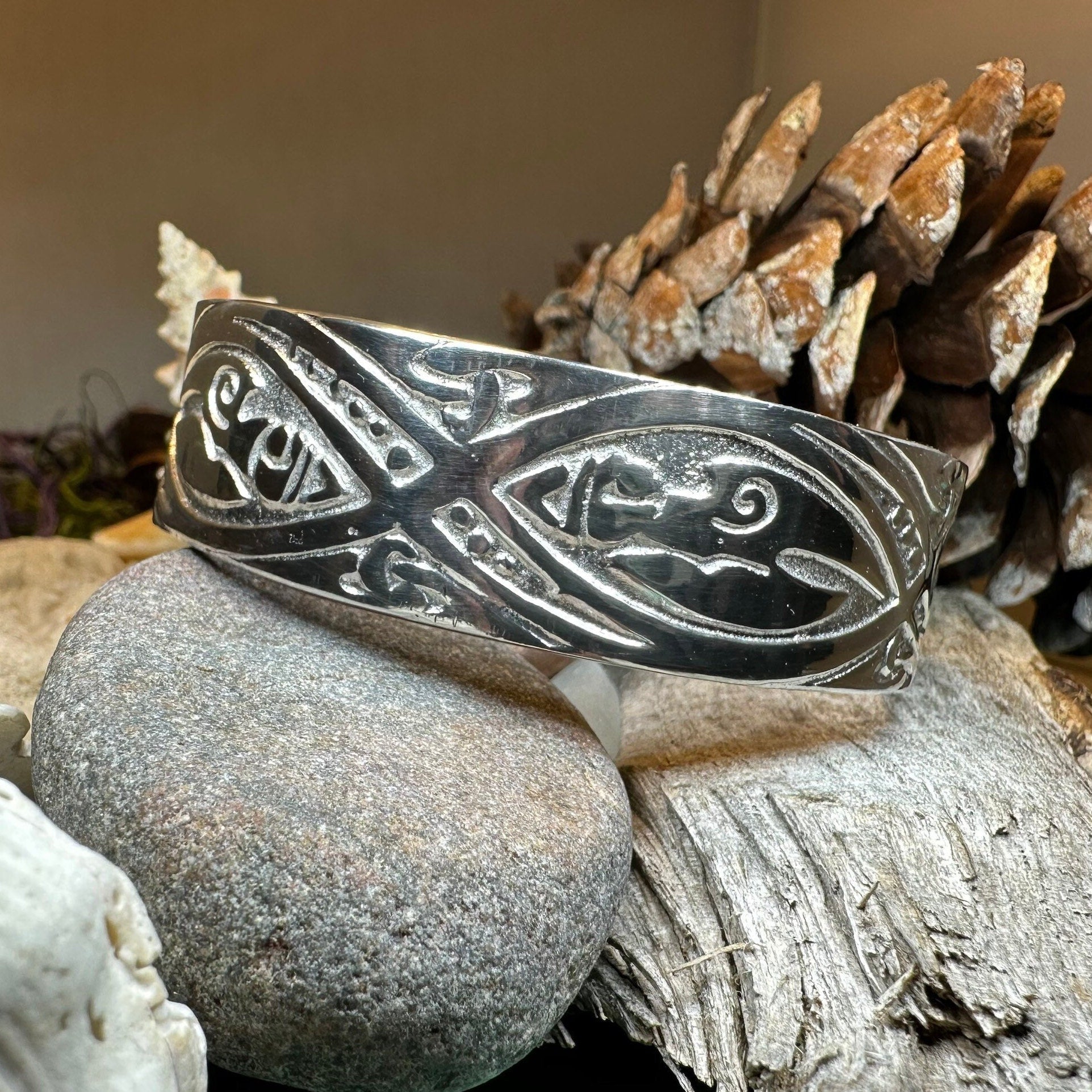 Orna Celtic Forest Cuff Bracelet