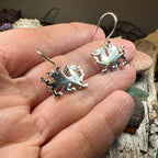 Modern Welsh Dragon Earrings