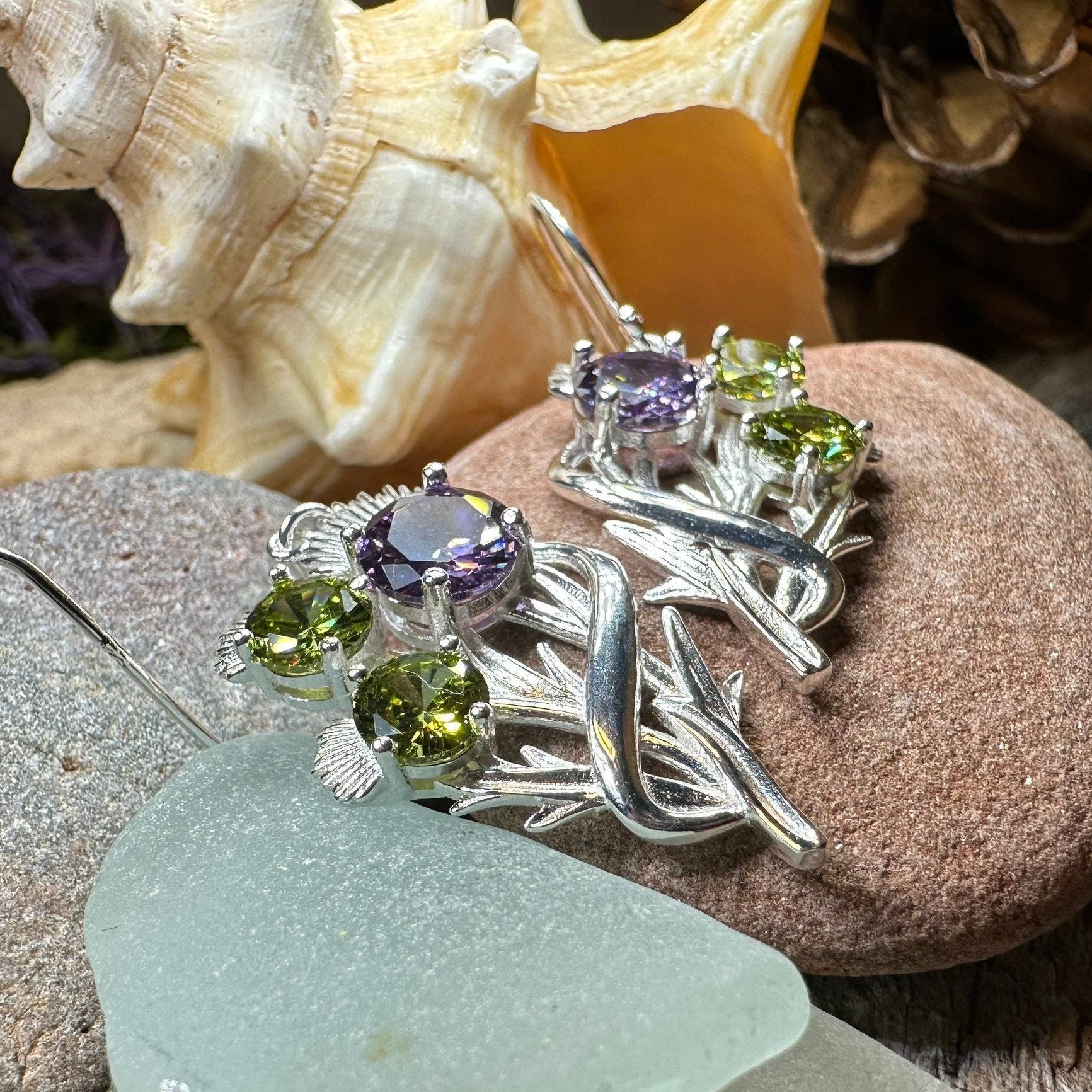 Cairn Elegant Thistle Earrings