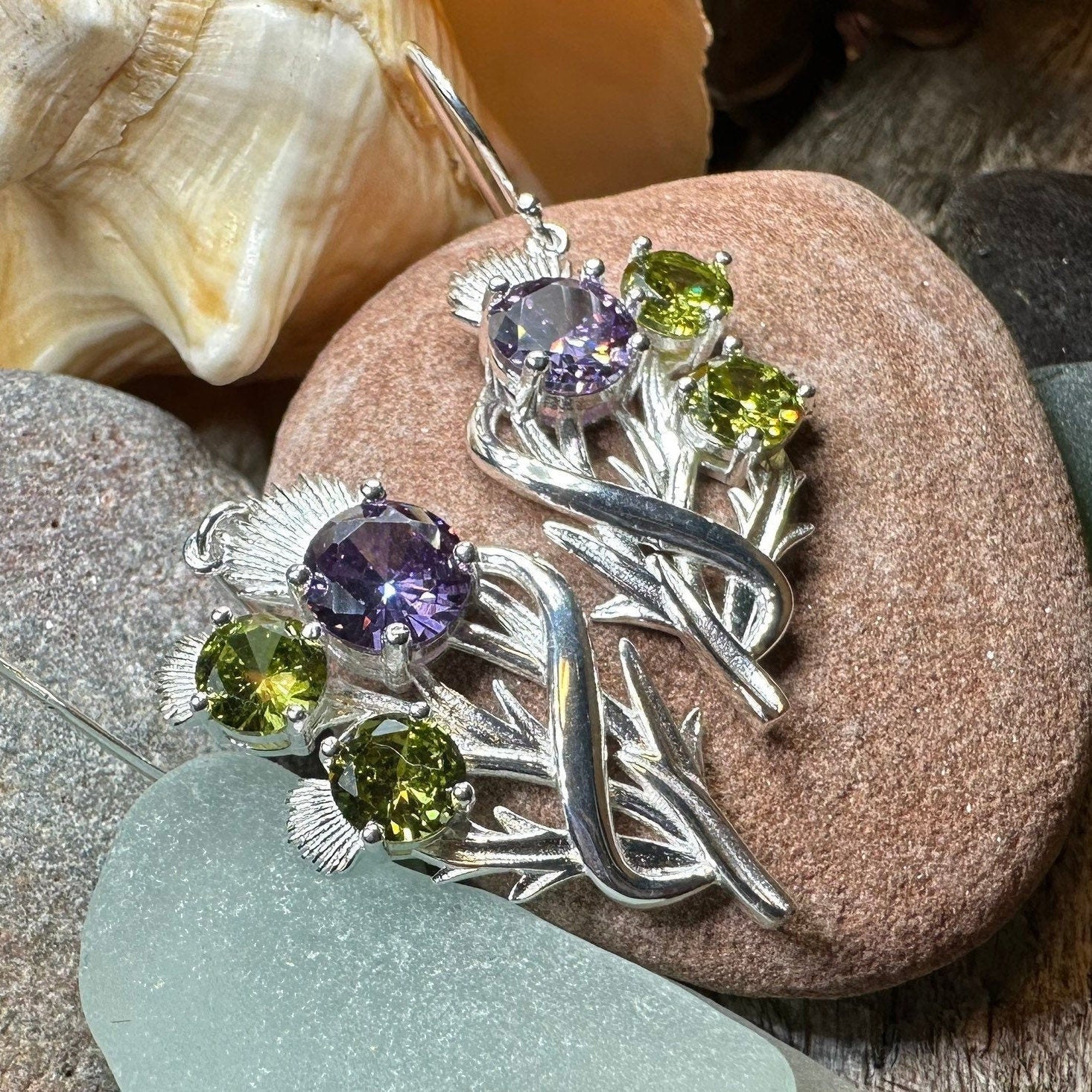 Cairn Elegant Thistle Earrings