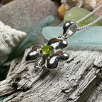 Peridot Shamrock Necklace