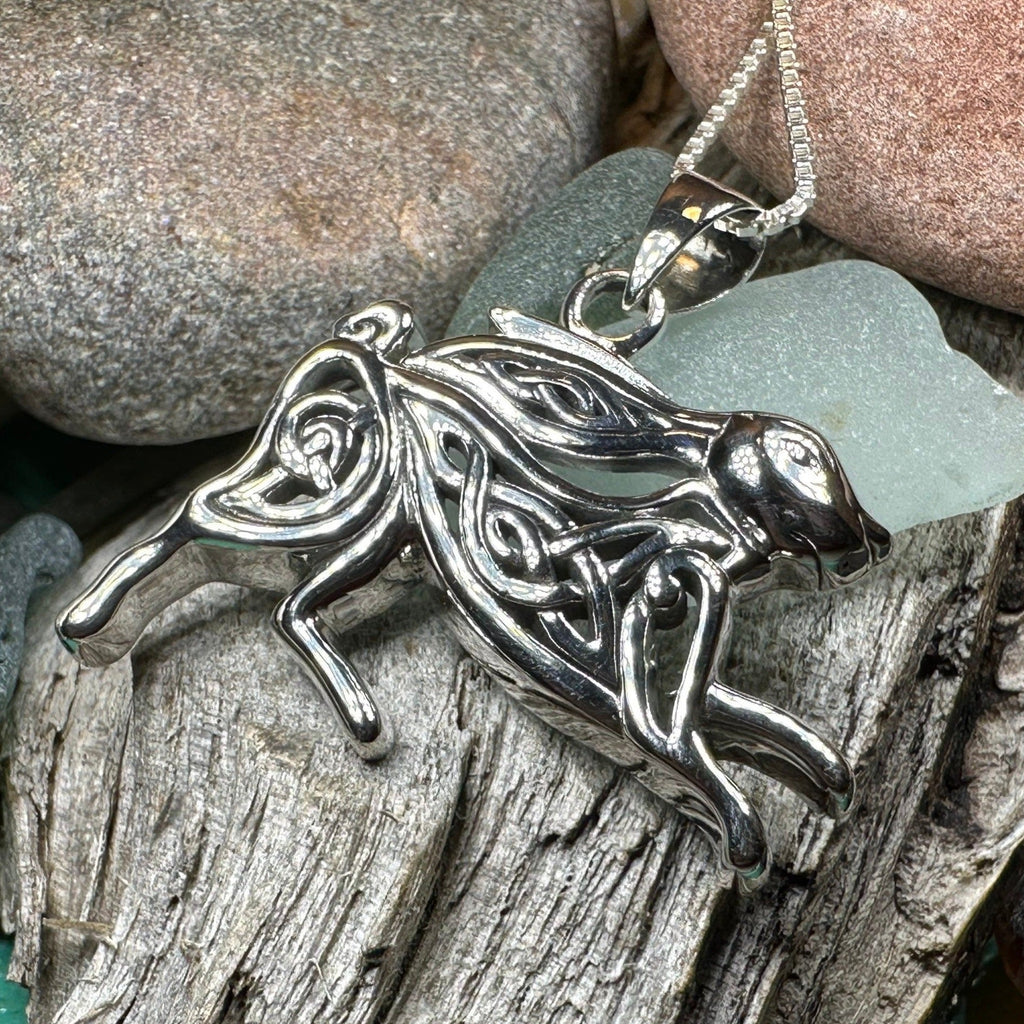 Ligach Celtic Rabbit Necklace