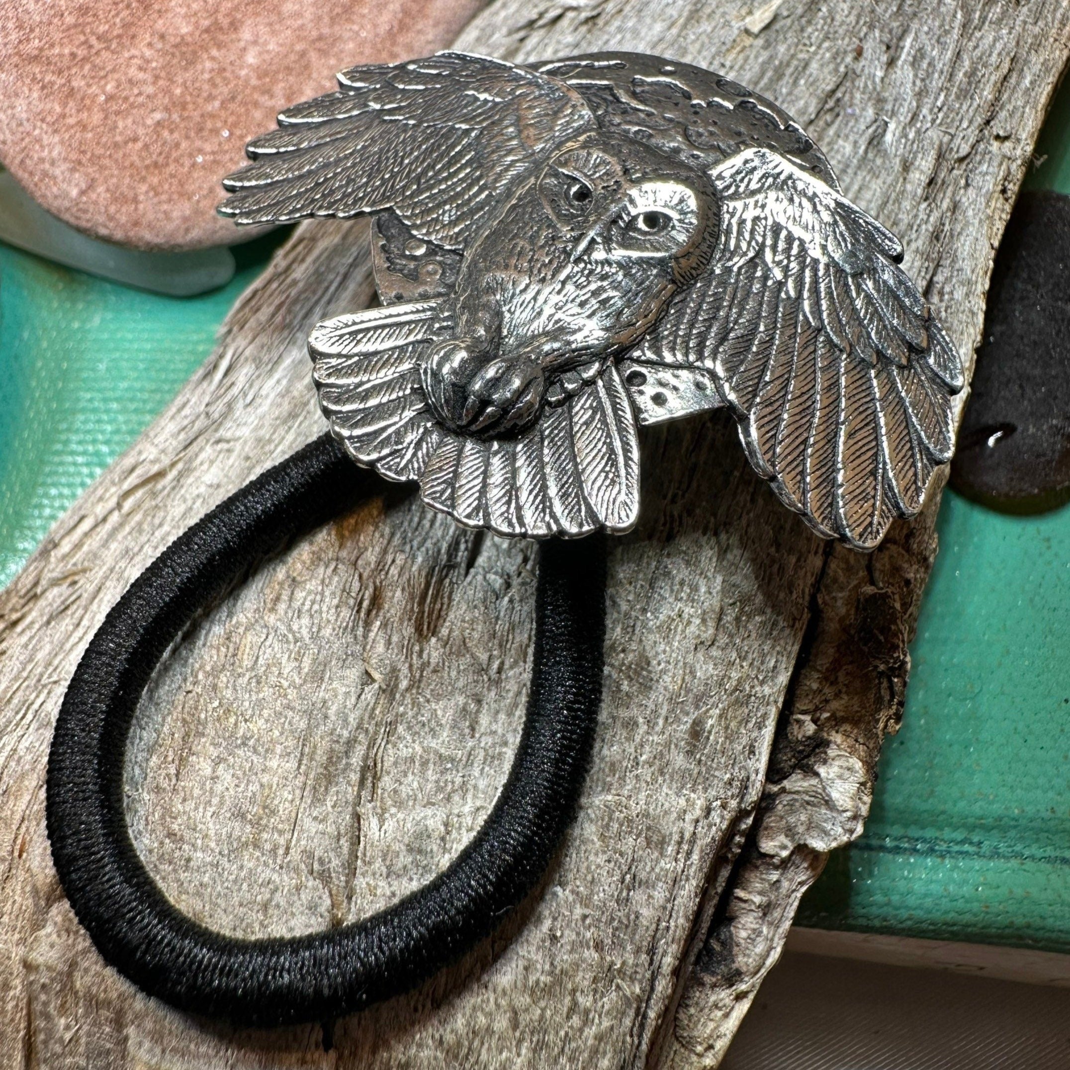 Midnight Owl Ponytail Holder