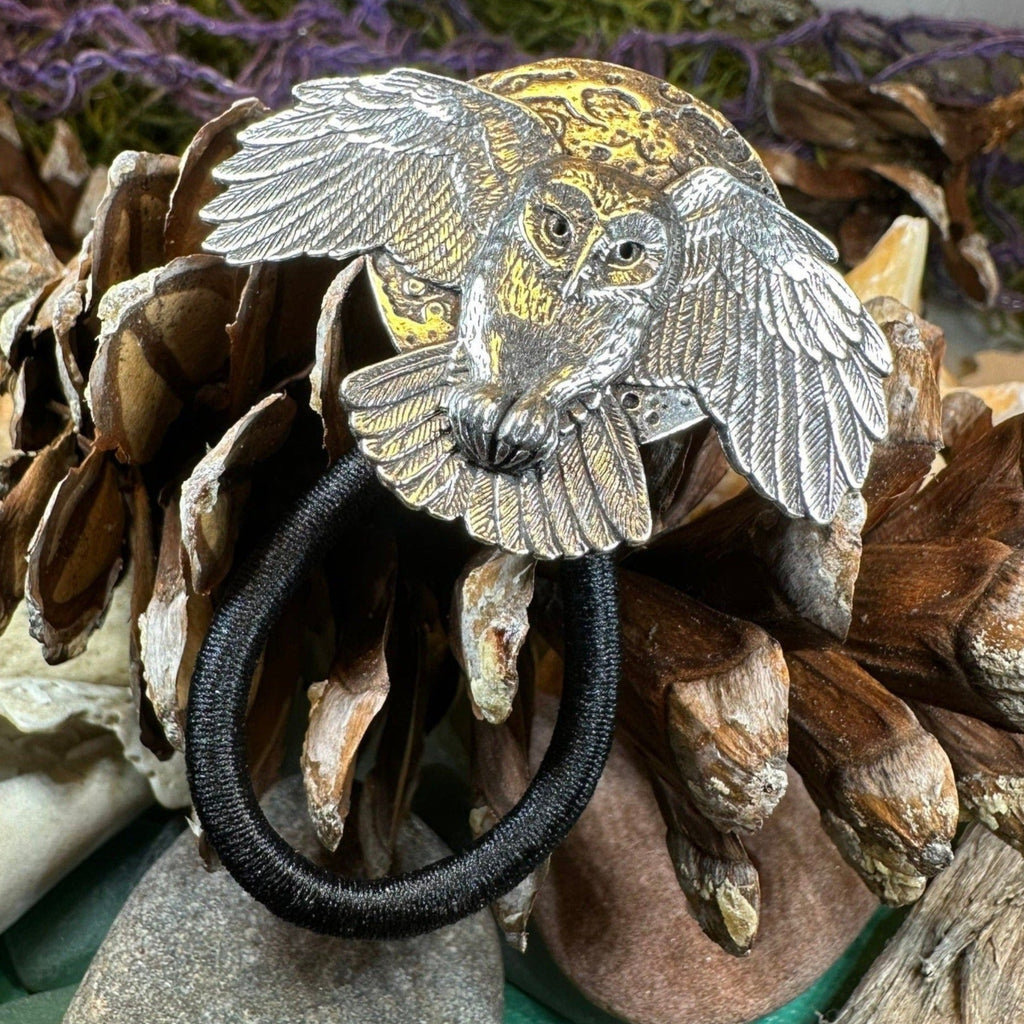 Midnight Owl Ponytail Holder
