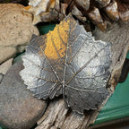Pewter Grape Leaf Hair Clip