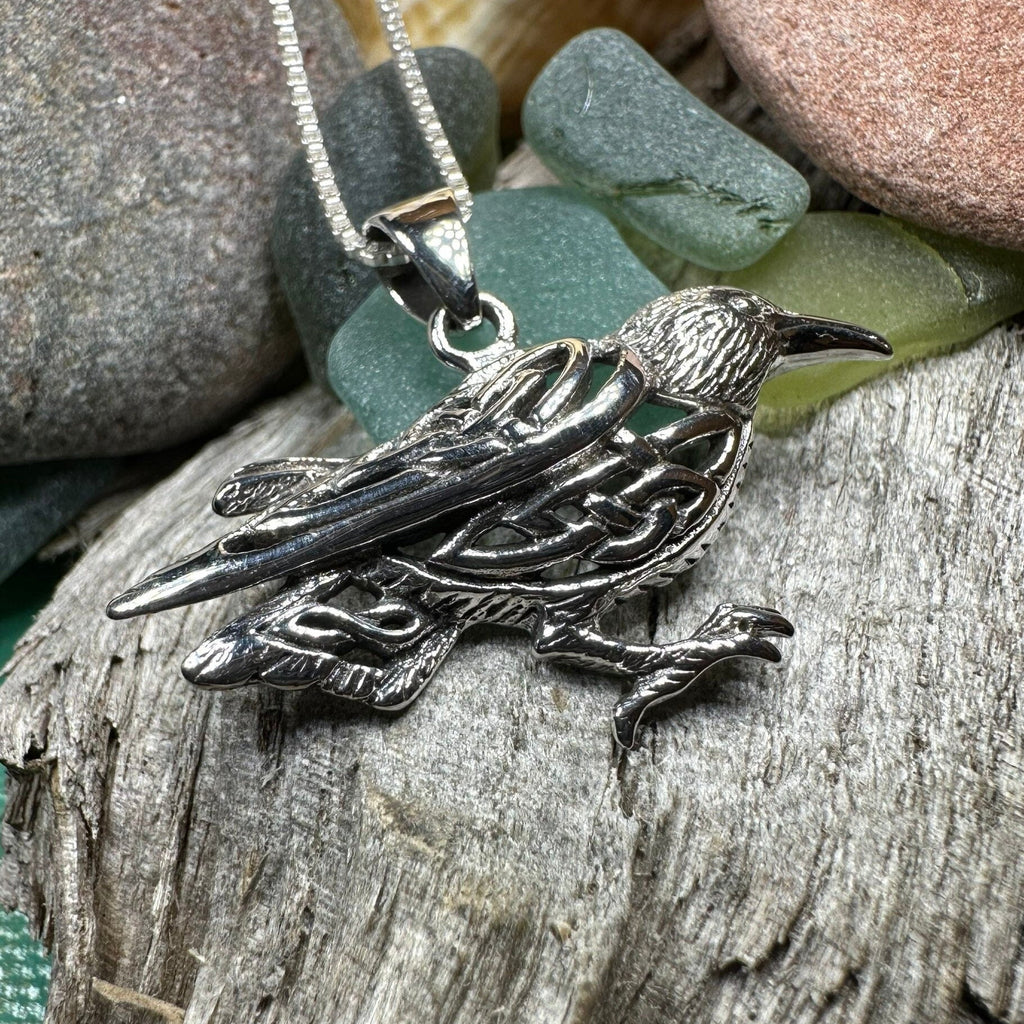 Eventide Celtic Raven Necklace