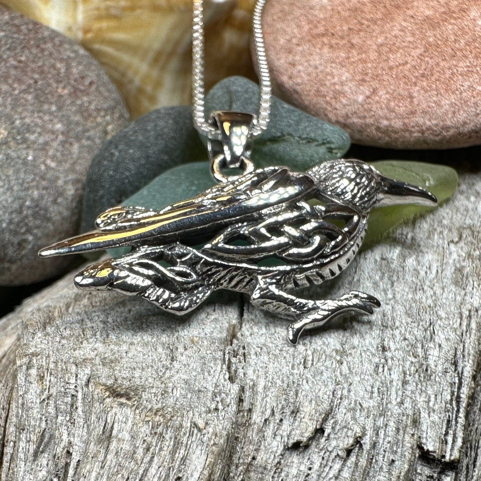 Eventide Celtic Raven Necklace