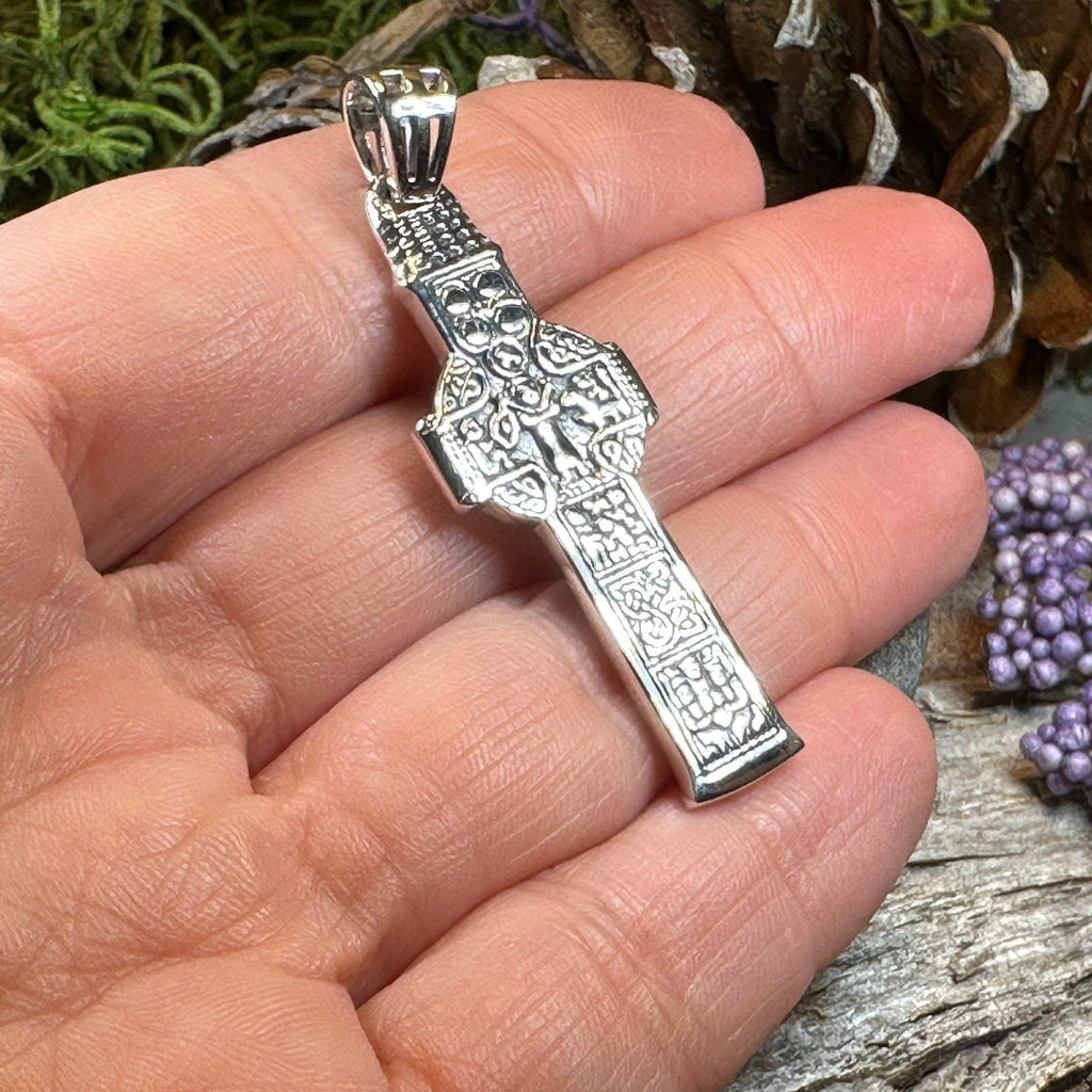 Irish Durrow Celtic Cross Necklace