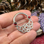 Ereni Red Celtic Brooch