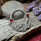 Ereni Red Celtic Brooch