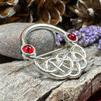 Ereni Red Celtic Brooch