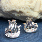 Viking Ship Post Earrings