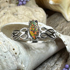 Astrid Celtic Fire Opal Ring