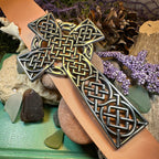 Classic Pewter Celtic Cross Wall Decor